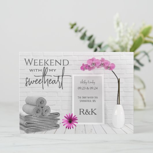 Weekend w/Lieverd Kaart (Staand voorkant)