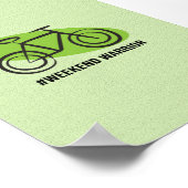 Weekend Warrior-fiets - Minimalistisch fietsen Poster (Hoek)
