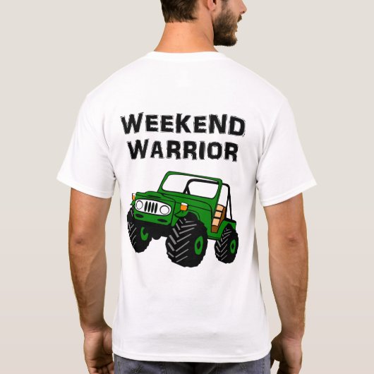 Weekend Warrior Off Road T Shirt (Achterkant)