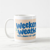 Weekend Weer Typografie Mok (Links)