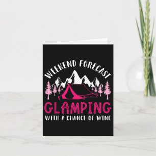 Weekend Weerbericht Glamping Wijn Grappige Glamper Kaart