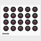 Weekend Weervoorspelling Glamping Wijn Grappige Gl Ronde Sticker (Vel)