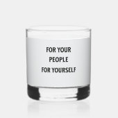 Weekend Whiskey Glas voor Afro-Amerikaanse Mannen (Achterkant)