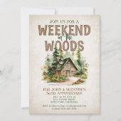 Weekendarrangement voor bergbossen kaart (Voorkant)