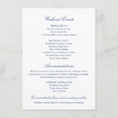 Weekendgebeurtenissen en accommodatiekaart informatiekaartje (Voorkant)