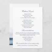 Weekendgebeurtenissen en accommodatiekaart informatiekaartje (Voorkant / Achterkant)