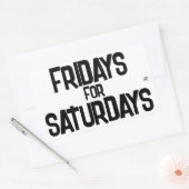 weekendgrap (vrijdag voor zaterdag) v1 rechthoekige sticker (Envelop)