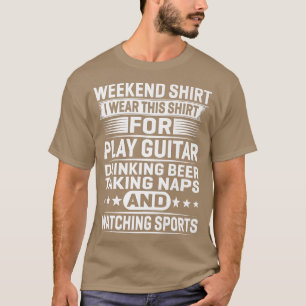 WeekendI Draag ditVoor Play Guitar Drink Premium T-shirt