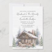 Weekendje in de Bossen Camping Bachelorette Party Kaart (Voorkant)