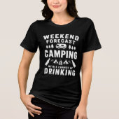 Weekendje weg: Camping Tri-Blend Shirt (Voorkant)