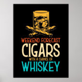Weekendkaarten met een kans op whisky poster (Voorkant)