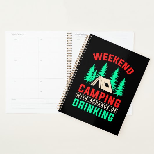 Weekendkamperen met kans op Drink-43675 Planner (Display)