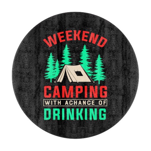 Weekendkamperen met kans op Drink-43675 Snijplank (Voorkant)