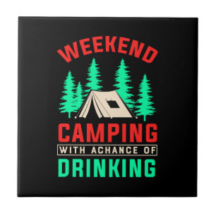 Weekendkamperen met kans op Drink-43675 Tegeltje