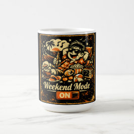 Weekendmodus AAN – Ontspan Chill Humor Levensstijl Koffiemok