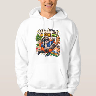Weekendmodus Wasbeer – Knuffelige Luie Wasbeer Wee Hoodie