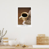Weekendnieuws - Stuur Koffie Kunst Poster (Keuken)