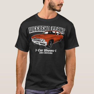Weekendplannen Autoshows en cruisen retro T-shirt