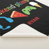 Weekendplannen Gamer Kinder videogame-snacks Sherpa Deken (3/4)