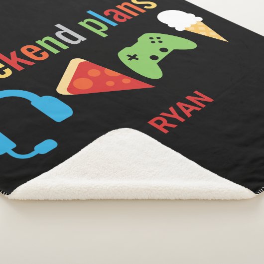 Weekendplannen Gamer Kinder videogame-snacks Sherpa Deken (3/4)