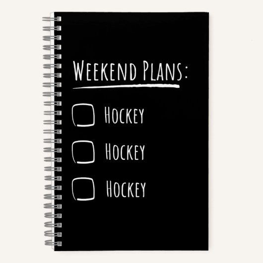 Weekendplannen IJshockey Notitieboek (Voorkant)