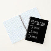 Weekendplannen Tennis Notitieboek (Binnen)