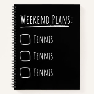 Weekendplannen Tennis Notitieboek
