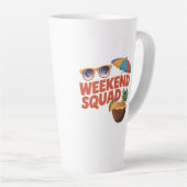 weekendploeg latte mok (Rechterhoek)