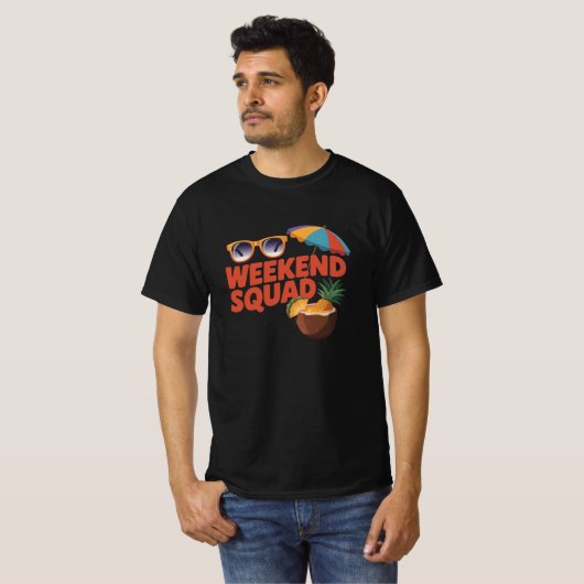 weekendploeg t-shirt (Voorkant volledig)