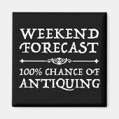 Weekendprognose 100% kans op antiquing magneet (Voorkant)