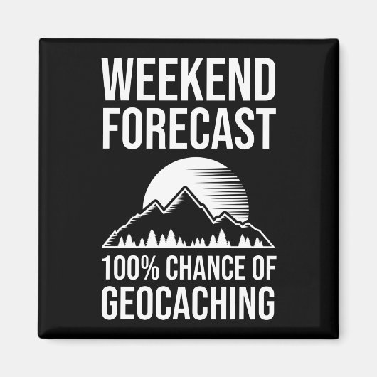 Weekendprognose - 100% kans op geocaching magneet (Voorkant)