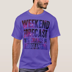 Weekendprognose 100 kans op geografische ontwikkel t-shirt