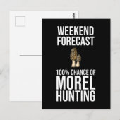 Weekendprognose - 100% kans op moreljacht briefkaart (Voorkant / Achterkant)