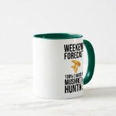 Weekendprognose - 100% kans op paddenstoeljacht mok (Voorkant rechts)