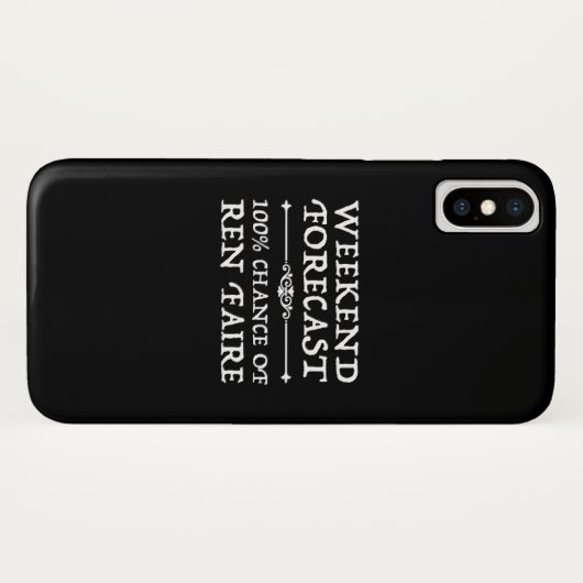 Weekendprognose - 100% kans op Ren Faire Case-Mate iPhone Case (Achterkant (horizontaal))