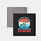 Weekendprognose 100 kans van kayaking magneet (Voorkant / Achterkant)