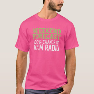 Weekendprognose 100 kans van uurradio radar t-shirt