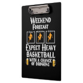 Weekendprognose Basketball en bier Klembord (Links)