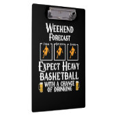 Weekendprognose Basketball en bier Klembord (Rechts)