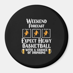 Weekendprognose Basketball en bier Magneet