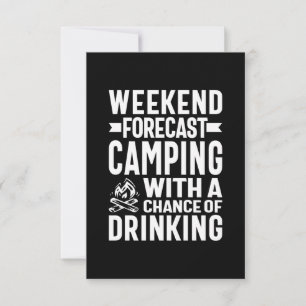 Weekendprognose Camping met de mogelijkheid om te  RSVP Kaartje