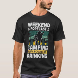 Weekendprognose Camping met de mogelijkheid om te  T-shirt