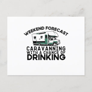 Weekendprognose - caravaning Drink Briefkaart