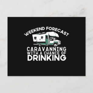 Weekendprognose - caravaning Drink Briefkaart