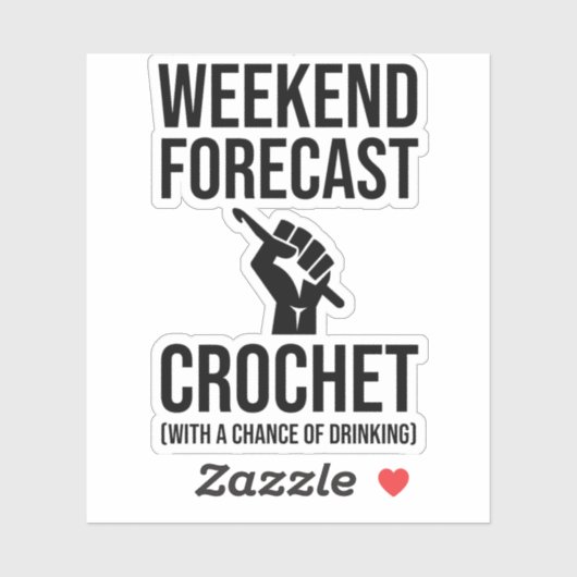 Weekendprognose - Crochet Sticker (Vel)