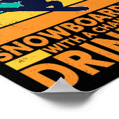 Weekendprognose Drink Extreme Sports Snowboard Poster (Hoek)