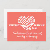 Weekendprognose: geen kans op koken briefkaart (Voorkant / Achterkant)