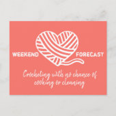 Weekendprognose: geen kans op koken briefkaart (Voorkant)