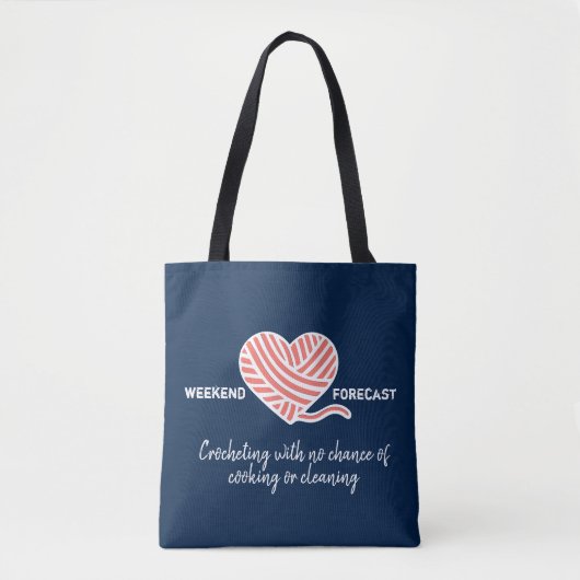 Weekendprognose: geen kans op koken tote bag (Voorkant)