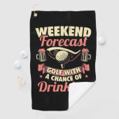 Weekendprognose Golf met kans op Drink Golfhanddoek (Insitu)